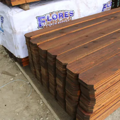 Stained Cedar Wood