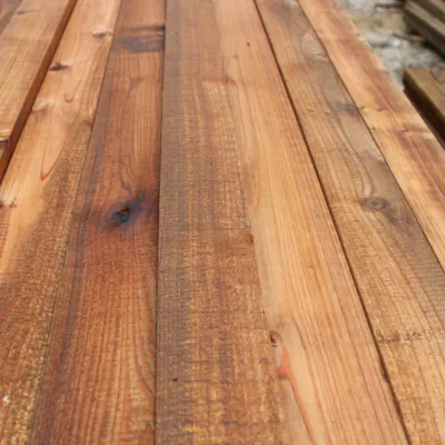 Stained Cedar Wood