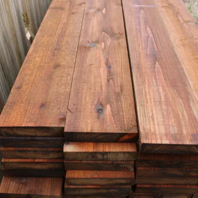 Stained Cedar Wood